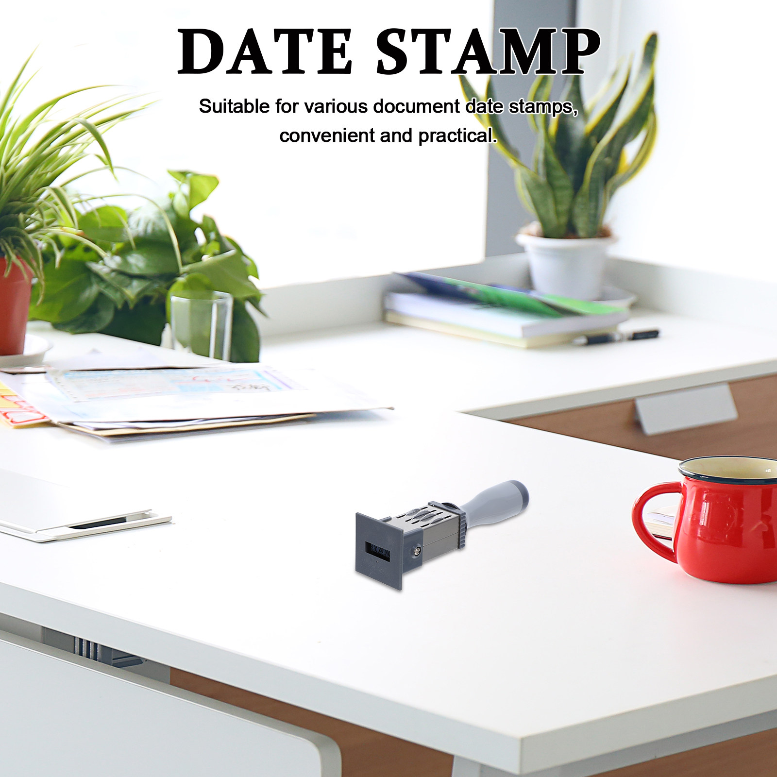Self Inking Stamp - Stempel Tanggal Otomatis yang Dapat Disesuaikan,