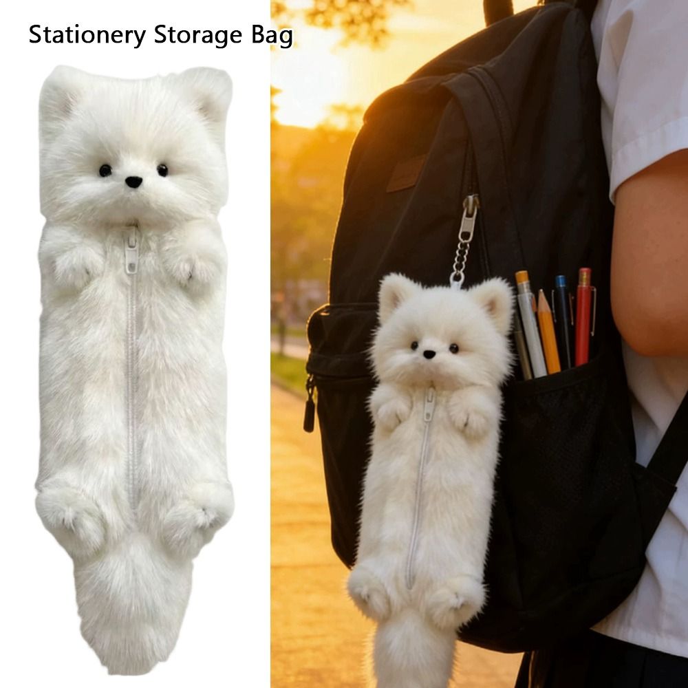 Stationery Office - Tas Pena Kartun 3D Bentuk Rubah