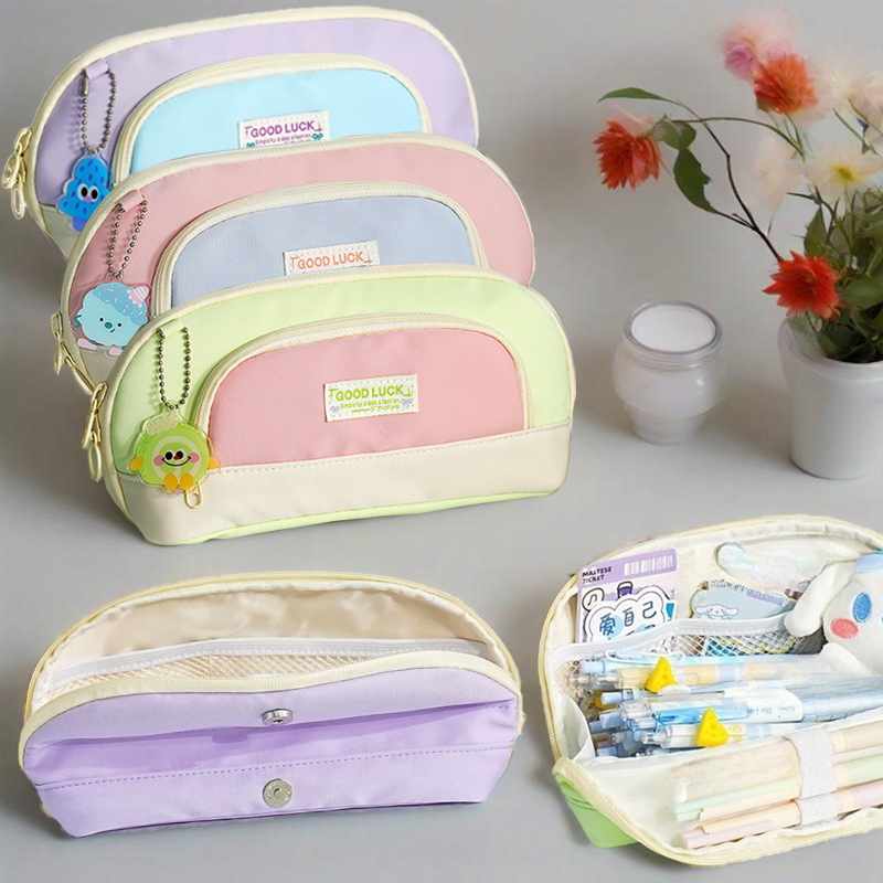 Stationery Office And School Supply Stores - Tas Pensil Desain Pembukaan Besar Penyimpanan