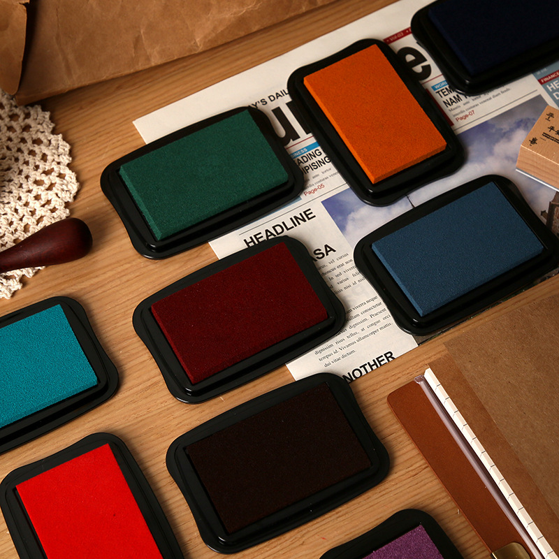 Self Inking Stamp - Bantalan tinta ukuran besar warna polos