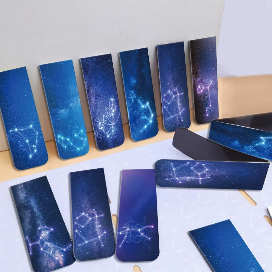 Bookmark Magnetic Clip - 12 buah bookmark magnetik, ruang dan