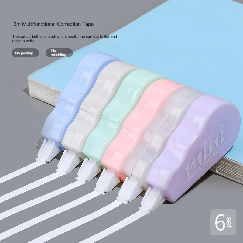Correction Tape Roller - 6 buah/pak pita koreksi hadiah promosi
