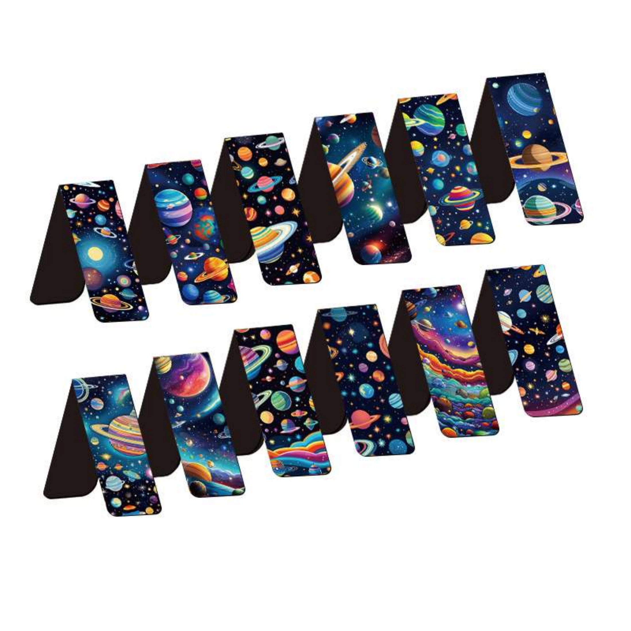 Bookmark Magnetic Clip - Pembatas buku magnetik bertema ruang &