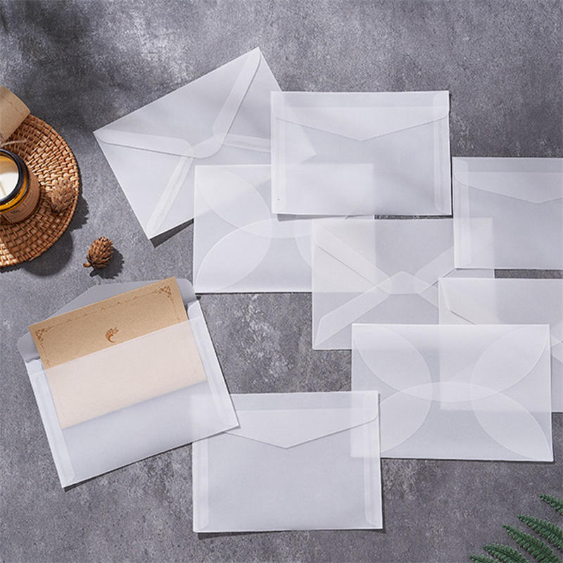 Letter Envelope Kraft - 50 Buah/Lot Amplop Tembus Pandang Kosong