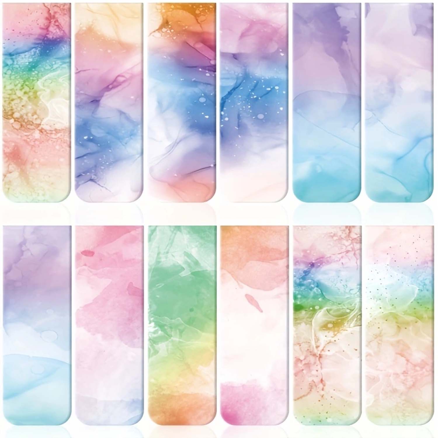Bookmark Magnetic Clip - 12 buah Set pembatas buku ilustrasi
