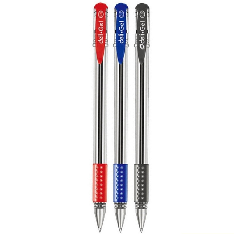 Stationery Office And School Supply Stores - Deli 0.5Mm Pena Gel Tinta Hitam