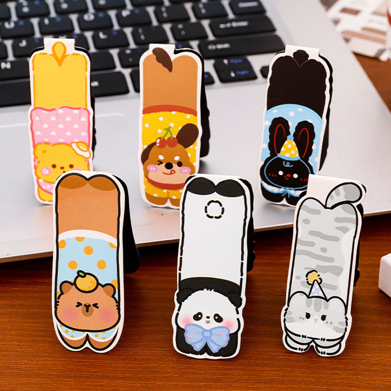 6 Buah Set Pembatas Buku Magne - Bookmark Magnetic Clip ulasan dan harga