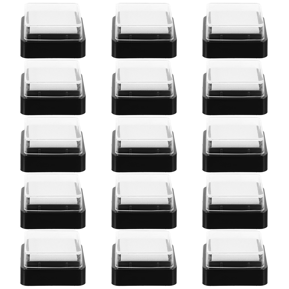 15 Buah Bantalan Tinta Kosong  - Self Inking Stamp ulasan dan harga