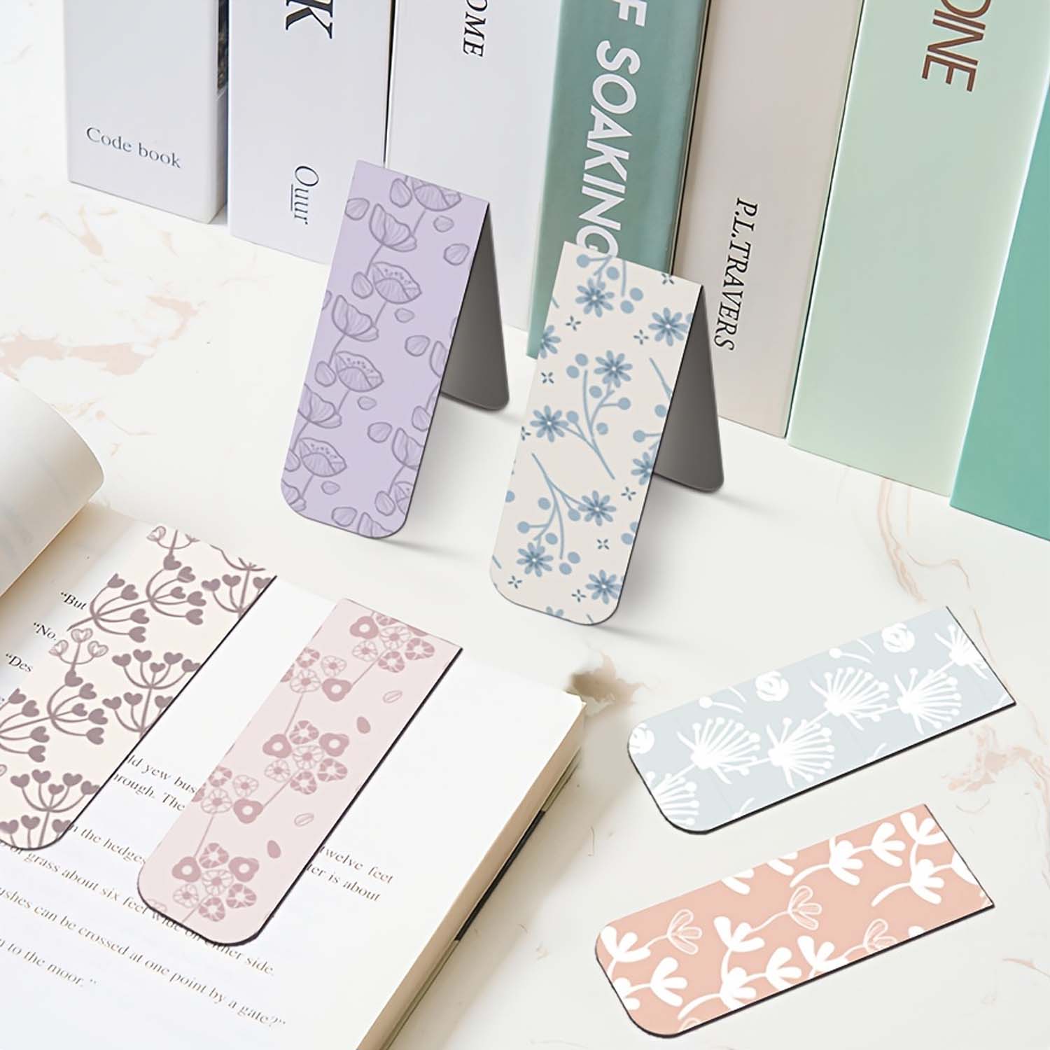 Pembatas buku magnetik bunga 1 - Bookmark Magnetic Clip ulasan dan harga