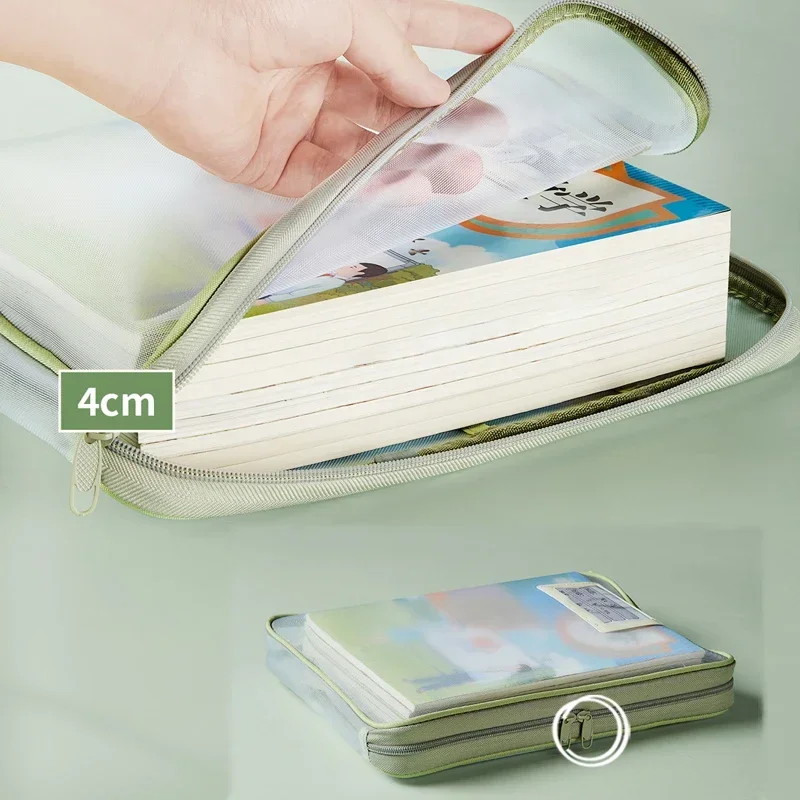 Tas Dokumen Jaring Transparan  - Portfolio Folder Zip ulasan dan harga