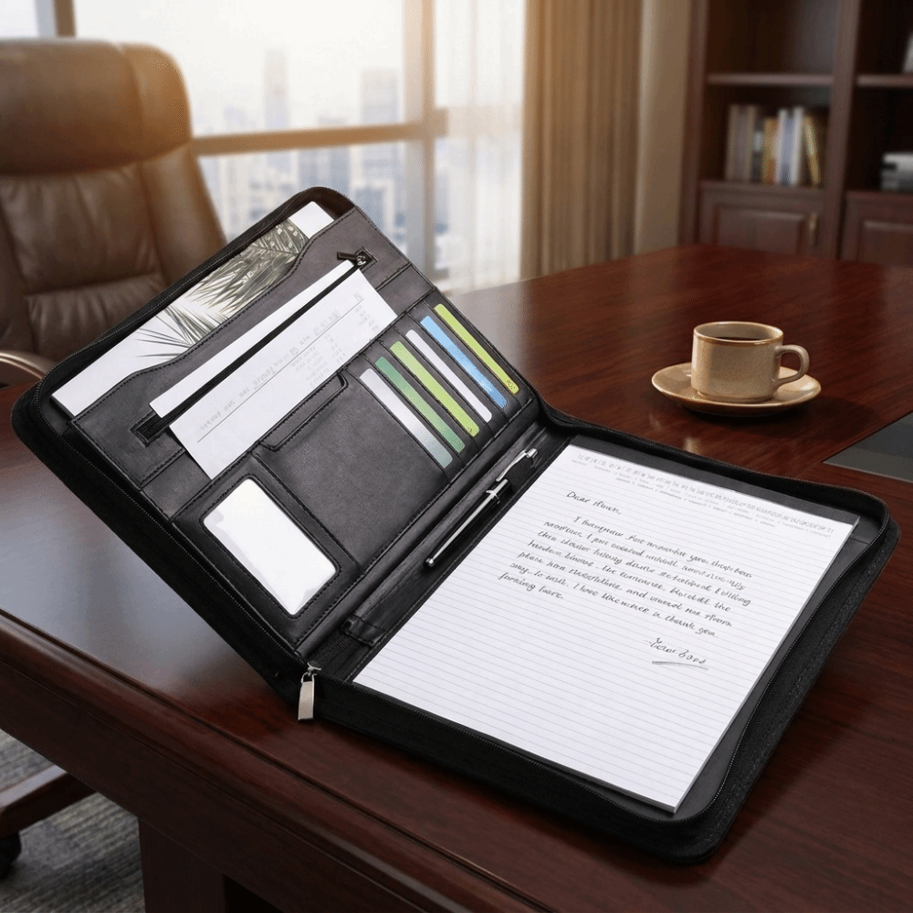 Perlengkapan Kantor Folder Dok - Portfolio Folder Zip ulasan dan harga