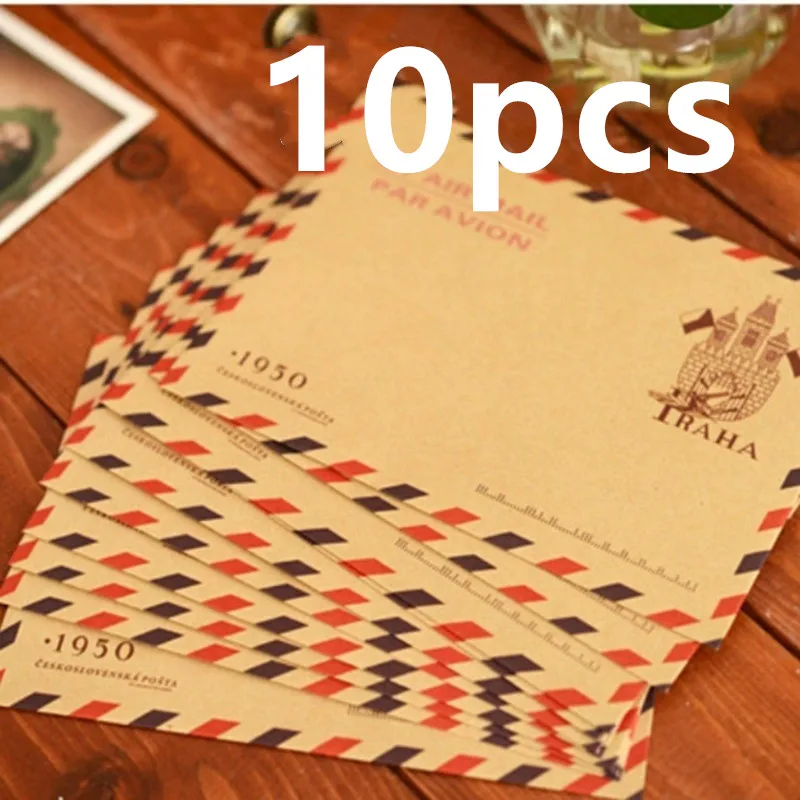 10 buah 9.7*7.5cm Retro popule - Letter Envelope Kraft ulasan dan harga
