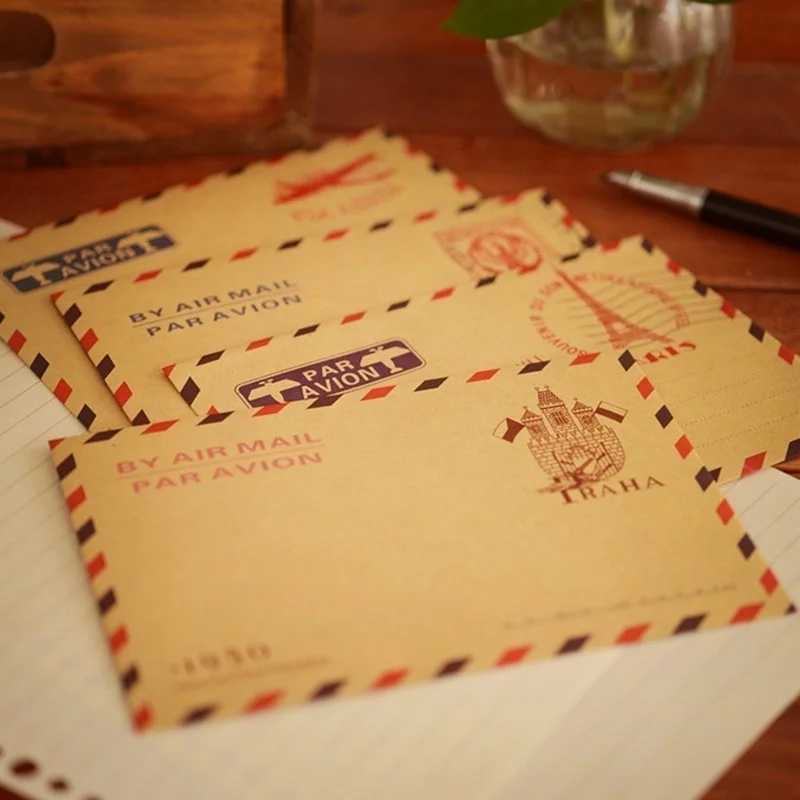 10 buah 9.7*7.5cm Retro popule - Letter Envelope Kraft ulasan dan harga