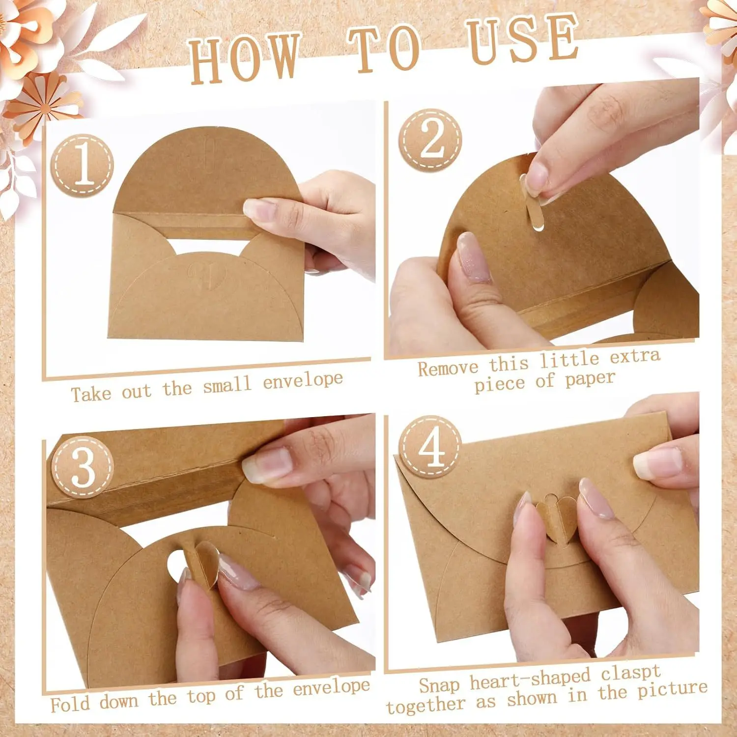 50 Buah/Lot 10.5X7Cm Amplop Ka - Letter Envelope Kraft ulasan dan harga