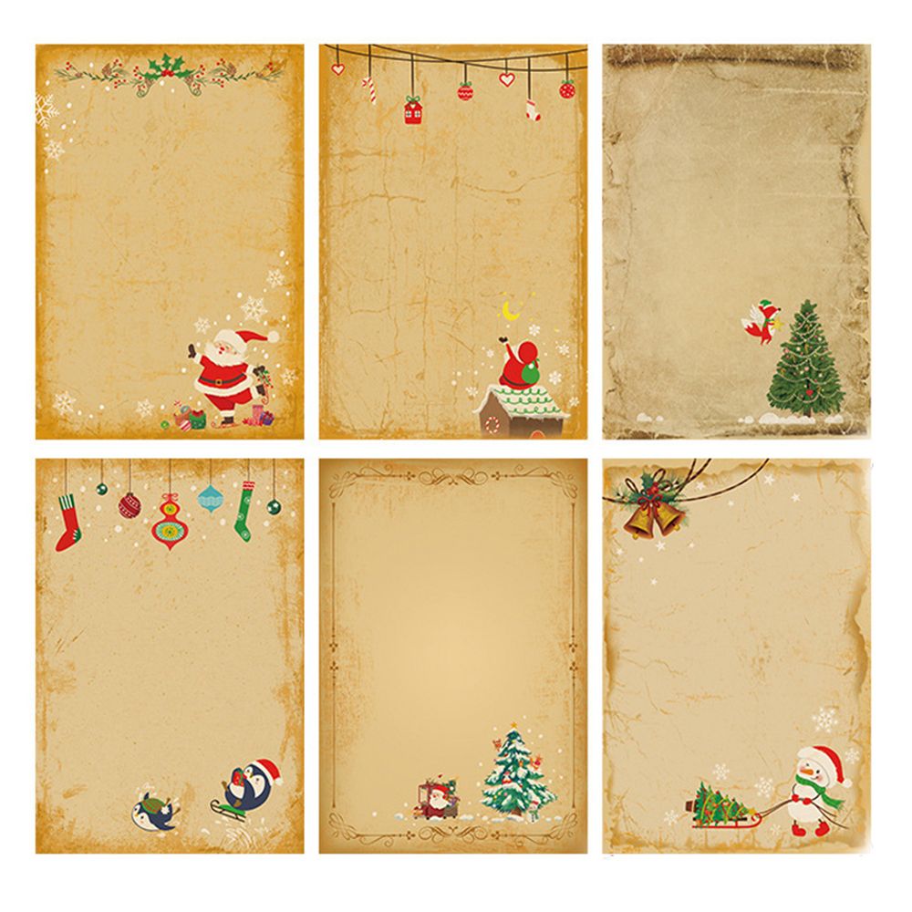Amplop Natal DIY Vintage Santa - Letter Envelope Kraft ulasan dan harga