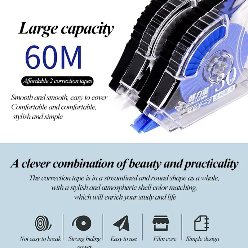 6 buah/Set pita koreksi sekola - Correction Tape Roller ulasan dan harga