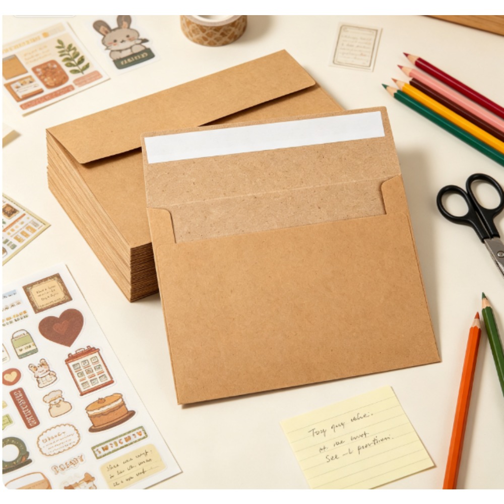 50 amplop kertas kraft - amplo - Letter Envelope Kraft ulasan dan harga