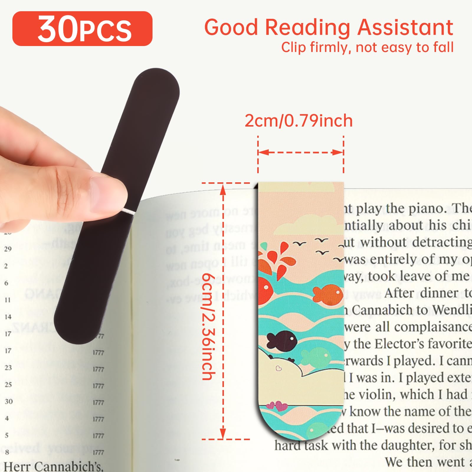 18 Buah/30 Buah Pembatas Buku  - Bookmark Magnetic Clip ulasan dan harga
