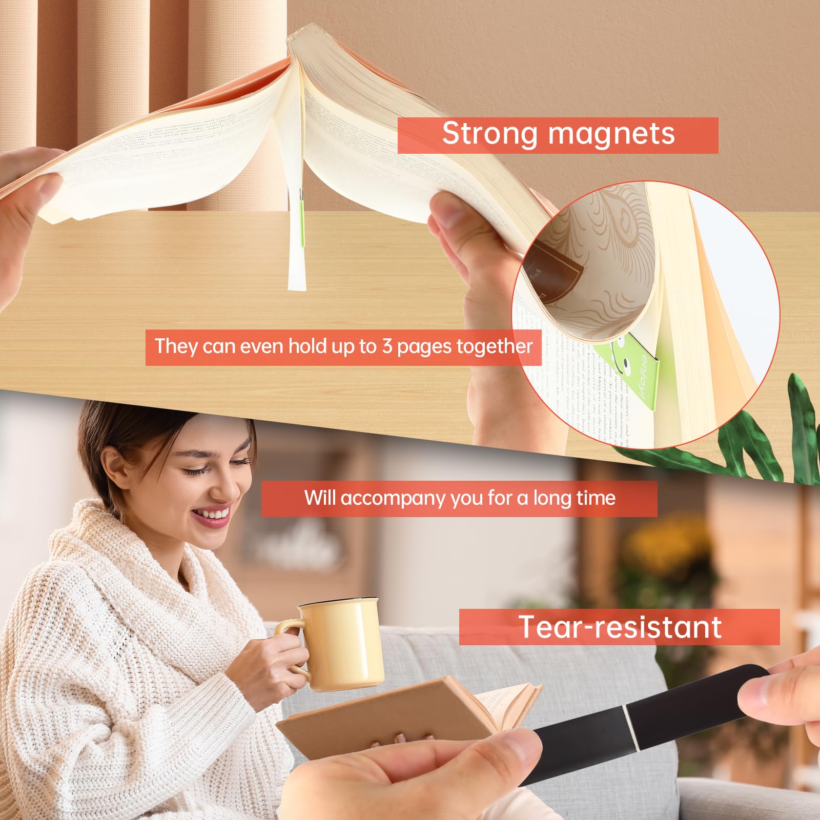 18 Buah/30 Buah Pembatas Buku  - Bookmark Magnetic Clip ulasan dan harga