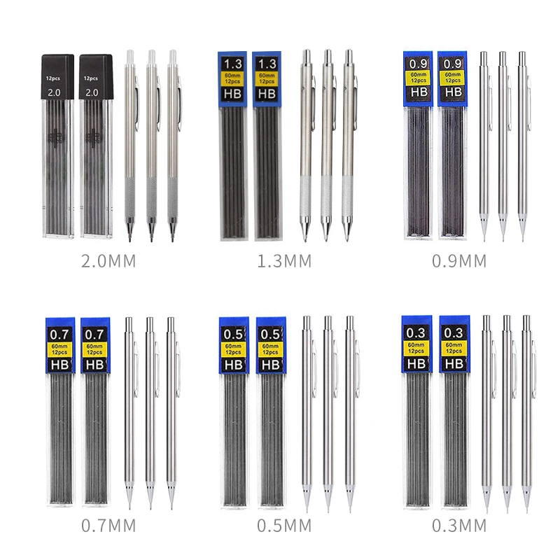Set pensil mekanik logam penuh - Mechanical Pencil Lead ulasan dan harga