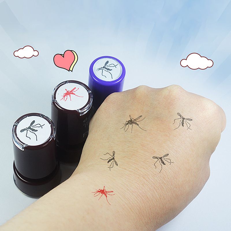 1/4 Buah Stempel Motif Nyamuk  - Self Inking Stamp ulasan dan harga