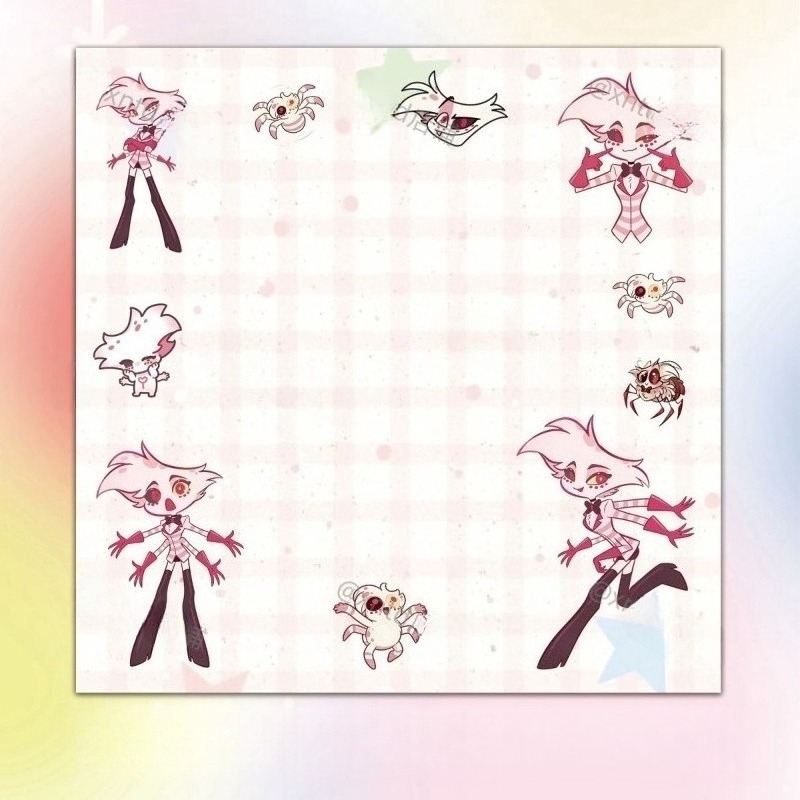 4Pcs Hazbin Hotel Zestial & Al - Stationery Office ulasan dan harga