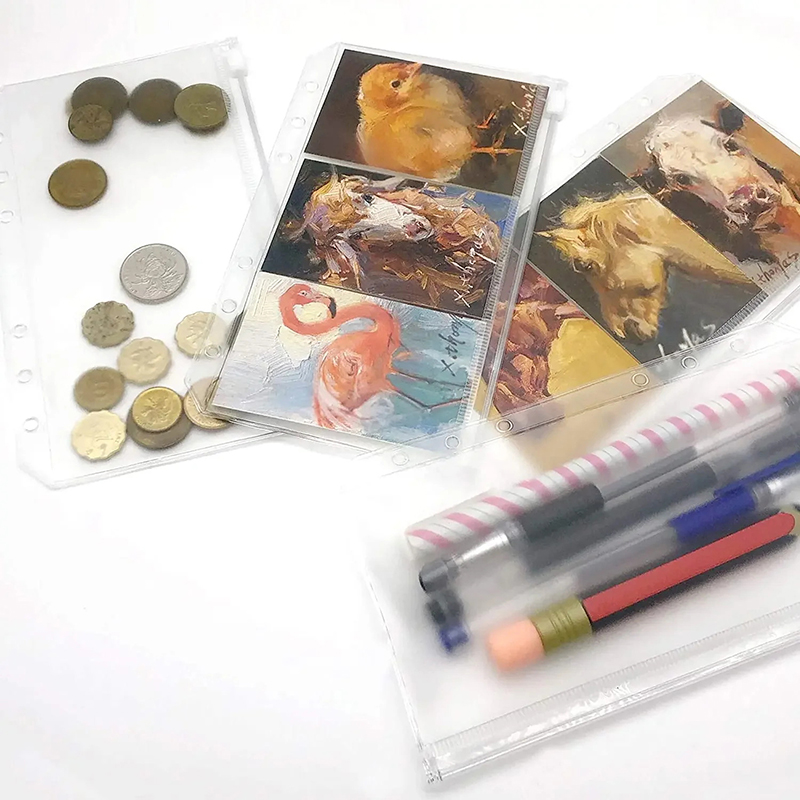 8PCS Kantong Binder PVC Baru u - Portfolio Folder Zip ulasan dan harga