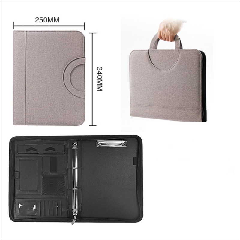 1 Buah Tas Folder File Ritslet - Portfolio Folder Zip ulasan dan harga