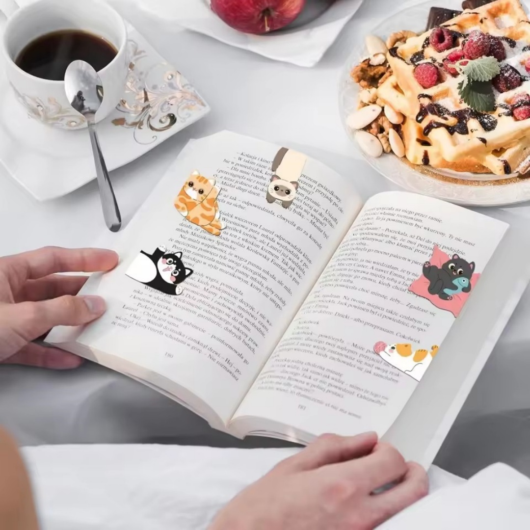 1Set Pembatas Buku Magnetik Po - Bookmark Magnetic Clip ulasan dan harga